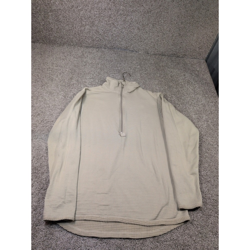 US Military ECWCS Gen III Level 2 Grid Fleece Thermal Shirt Tan Medium Regular